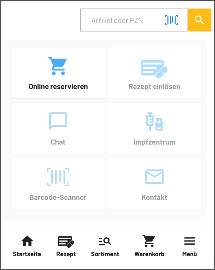 Online Reservierung